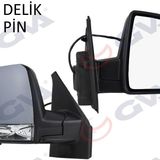 Dış Dikiz Aynası Sağ Doblo 11 Elektrikli Sinyalli Astarlı Tek Cam Sensörlü Konveks 8 Fiş Vm-668ehpsr