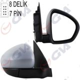 Dış Dikiz Aynası Sağ Egea 15 Elektrikli Isıtmalı Sensörlü Astarlı Konveks 7 Fiş Vm-6157ehpsr