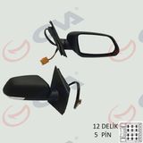 Dış Dikiz Aynası Sağ Polo 05 Elektrikli Isıtmalı Konveks 5 Fiş Vm-377ehr