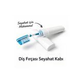Diş Fırçası Seyahat Kabı | Sert Plastik Taşıma Kutusu | Hijyenik Organizer | Standart Boy Uyumlu |