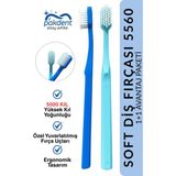 Diş Fırçası Soft 5560 | Yoğun Fırça Kılı | 5500 Fırça Kılı - MAVİ-TURKUAZ (2'Lİ)