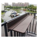 Dış Mekan Balkon Korkuluk Masası - Verandalar, Korkuluklar ve Balkonlar için Katlanır Alüminyum Asma Bar Masası (L60*G27cm / U23,6*G10,6") - Yer Tasarruflu Yan Sehpa