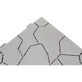 Dış Mekan Dogaltas Desen Sert Plastik Yer Karosu Zemin Döşemesi (Kırlı Beyaz) 50 x 50 1 M2 (4 Adet) - Kirli Beyaz