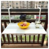 Dış mekan katlanır balkon korkuluk masası, çok yönlü asma masa, yemek servisi, çiçek sergileme, çalışma ve daha fazlası için ideal - Yerden tasarruf sağlayan tasarım