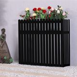 Dış mekan klimaları için ahşap paravan ve bitki standı – Klima sistemleri için korozyona dayanıklı bahçe çiti, 100 x 30 x 80 cm – Kapınız için şık ve uzun ömürlü çözüm