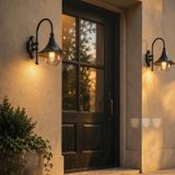 Dış Mekan LED Duvar Lambası IP55 Su Geçirmez Duvar Lambası Retro Endüstriyel Alüminyum Duvar Aydınlatma 3 Renk Sıcaklığı İç/Dış Mekan Teras Bahçe Koridor Merdiven (Siyah, 2 Adet)