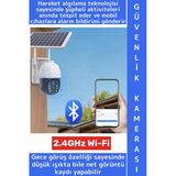 Dış Mekan Ofis İş Yeri Mobil Bildirim Hareket Algı 2.4Ghz Wi-Fi Güneş Enerjili Şık Güvenlik Kamerası