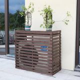 Dış Mekan Paravanı - 3 Panelli Ahşap Çit, Avlu ve Veranda için Bağımsız Kafes Paneller, Çöp ve Bahçe için Kazısız Muhafaza, Dayanıklı Dış Mekan Bölücü