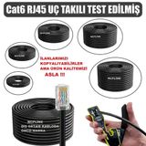 DIŞ ORTAM 20 MT 20 METRE İNTERNET KABLOSU CAT6 MODEM İLE BİLGİSAYAR PC ARASI ETHERNET KALIN SERT KABLO