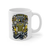 Dişçi Meslek Taraftar Temalı Diş Hekimi Kupa Bardak | Taraftar Meslek Temalı Kupa Bardak | Hediye Mug (Fenerbahçe Temal, Beyaz)