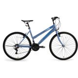 Discover Kadın Dağ Bisikleti 42 cm 26 Jant 21 Vites Metalik Mavi Mavi