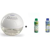 Discover Sihirli Küre Hava Temizleme Makinesi Işıksız + 1 Adet 150 Ml. Relax + 1 Adet Energy 150ML. Solüsyonu - Beyaz