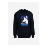 Discovery D3WM-SWT35 Expedition Lacivert Erkek Kapüşonlu Loose Fit Baskılı Sweatshirt