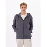 Discovery Expedition Antrasit Erkek Kapüşon Relaxed Sweatmont D5SM-SWT3999