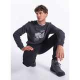 Discovery Expedition Antrasit Erkek Relaxed Baskılı Sweatshirt D5WM-SWT3827