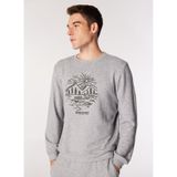 Discovery Expedition Antrasit Melanj Bisiklet Yaka Basic Fit Melanj Sweatshirt, L, 5003162396, Antrasit Melanj, erkek
