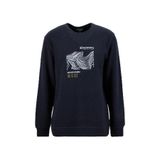 Discovery Expedition Antrasit Melanj Bisiklet Yaka Relaxed Baskılı Sweatshirt, 2XL, 5003276258, Antrasit Melanj, erkek