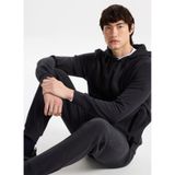 Discovery Expedition Antrasit Melanj Kapüşon Yaka Relaxed Baskılı Sweatshirt, L, 5003276304, Antrasit Melanj, erkek