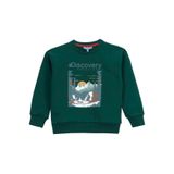 Discovery Expedition Baskılı Erkek Çocuk Sweatshırt D5Wb-Swt3044, Koyu Yeşil, 5-6 Yaş