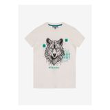 Discovery Expedition Baskılı Kırık Beyaz Erkek Çocuk T-Shirt D5SB-TST3285