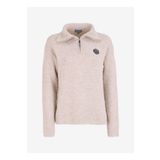 Discovery Expedition Bej Kadın Fermuarlı Yaka Basic Fit Melanj Kazak D4WL-KZK3450