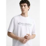 Discovery Expedition Beyaz Erkek %100 Pamuk T-Shirt D4SM-TST3290