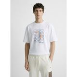 Discovery Expedition Beyaz Erkek %100 Pamuk T-Shirt D6SM-TST3788