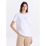 Discovery Expedition Beyaz Kadın %100 Pamuk T-Shirt D6SL-TST3588