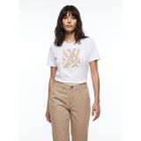 Discovery Expedition Beyaz Unisex Bisiklet Yaka Baskılı T-Shirt D6SU-TST3105