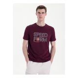 Discovery Expedition Bisiklet Baskılı T-Shirt, XL, 5003329635, Bordo, Erkek