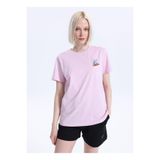 Discovery Expedition Bisiklet Relaxed Düz T-Shirt, S, 5003332419, Pembe, Kadın