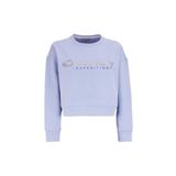 Discovery Expedition Bisiklet Yaka Crop Fit Baskılı Sweatshirt, L, 5003162271, Mavi, kadın