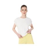Discovery Expedition Bisiklet Yaka Rahat Kalıp Düz T-Shirt, XL, 5003227132, Beyaz, Kadın