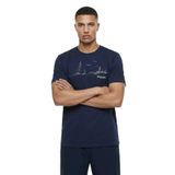 Discovery Expedition Bisiklet Yaka Relaxed Baskılı T-Shirt, 2XL, 5003227130, Lacivert, Erkek