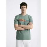 Discovery Expedition Bisiklet Yaka Relaxed Baskılı T-Shirt, 2XL, 5003330104, Nil Yeşili, Erkek