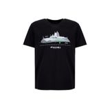 Discovery Expedition Bisiklet Yaka Relaxed Baskılı T-Shirt, 2XL, 5003336688, Siyah, Erkek