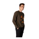 Discovery Expedition Bisiklet Yaka Relaxed Fit Nakışlı Sweatshirt, L, 5003162412, Haki, erkek