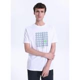 Discovery Expedition Bisiklet Yaka Relaxed Fit T-Shirt, XL, 5003336667, Beyaz, Erkek