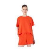 DISCOVERY Expedition Bisiklet Yaka Relaxed T-Shirt, XL, D5SL-TST3574, Kırmızı, Kadın