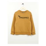 Discovery Expedition D3WB-SWT29 Hardal Bisiklet Yaka Oversize Baskılı Erkek Çocuk Sweatshirt