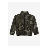 Discovery Expedition D3WB-SWT3 Haki Dik Yaka Oversize Desenli Erkek Çocuk Sweatmont