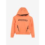 Discovery Expedition D3WG-SWT15 Somon Kapüşonlu Baskılı Kız Çocuk Sweatshirt