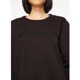 Discovery Expedition D3WL-SWT15 Siyah Bisiklet Yaka Nakışlı Kadın Sweatshirt