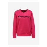 Discovery Expedition D3WL-SWT19 Fuşya Bisiklet Yaka Baskılı Kadın Sweatshirt