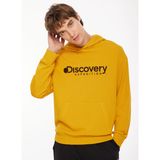 Discovery Expedition D3WM-SWT28 Hardal Kapüşon Loose Fit Nakışlı Erkek Sweatshirt
