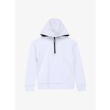 Discovery Expedition D4SB-SWT3031 Beyaz Kapüşonlu Relaxed Baskılı Erkek Çocuk Sweatshirt