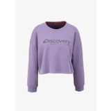 Discovery Expedition D4SL-SWT3030 Lila Kadın Bisiklet Yaka Oversize Baskılı Sweatshirt