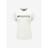 Discovery Expedition D4SL-TST3053 Kırık Beyaz Kadın Bisiklet Yaka T-Shirt