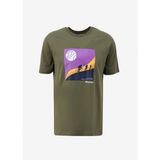 Discovery Expedition D4SM-TST3265 Haki Erkek Bisiklet Yaka Relaxed Baskılı T-Shirt