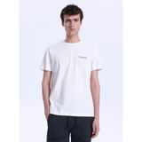 Discovery Expedition D4SM-TST3294 Beyaz Bisiklet Düz Erkek T-Shirt - XL
